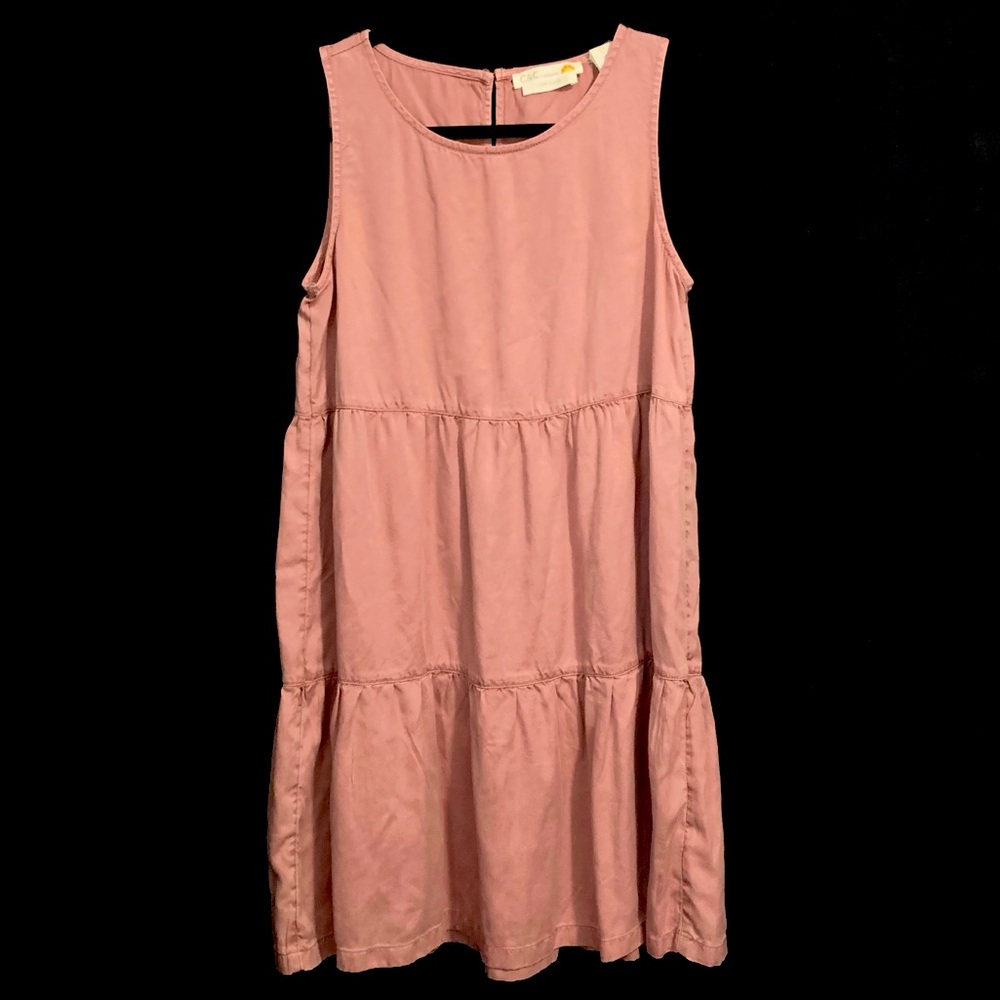 C&C California Sleeveless Tiered Mini Dress